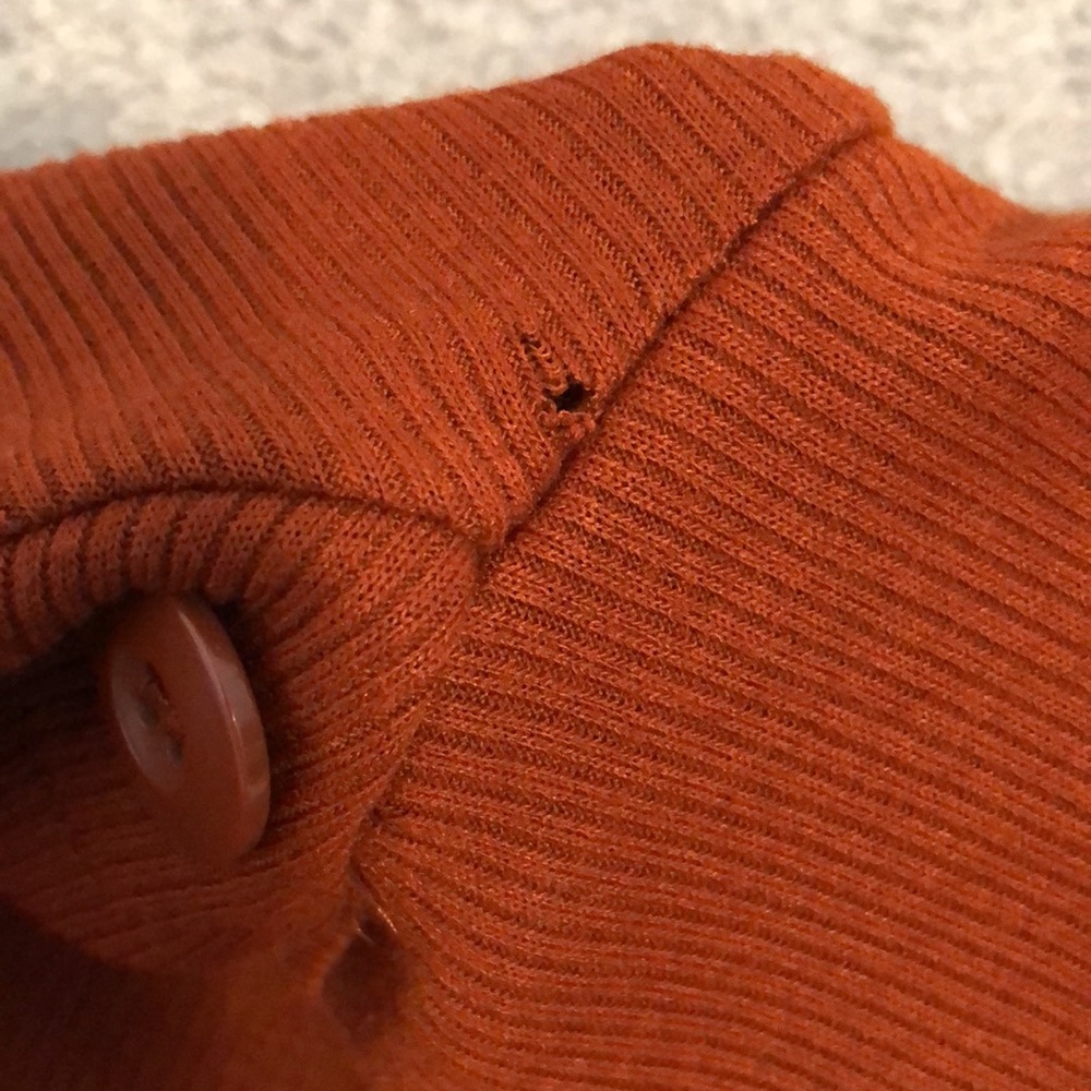 Rust Midi Bodycon Dress - Picture 11 of 12